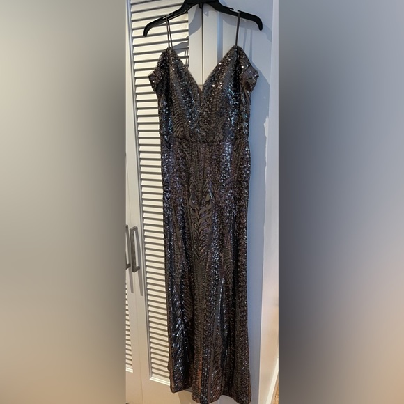 new without tag brown sequin formal gown - Picture 2 of 14